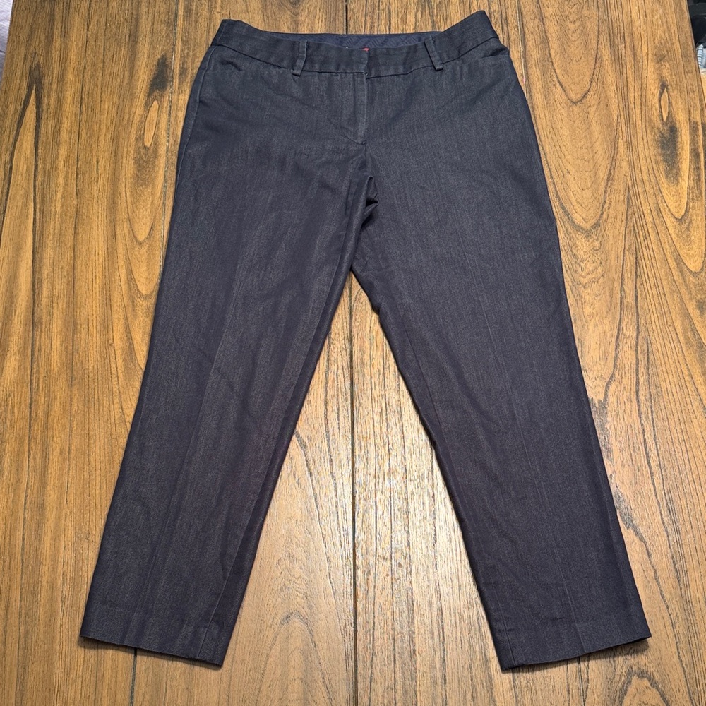 Talbots‎ Dark Navy Denim Hampshire Ankle Pants Sz 4P